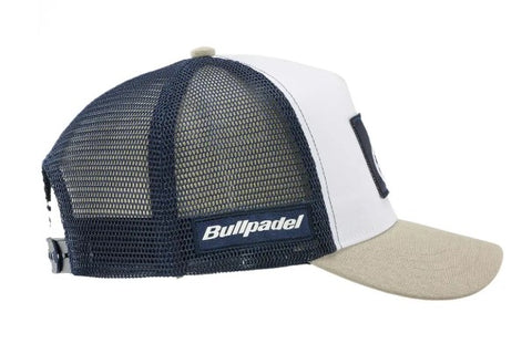 Gorra Bullpadel color Blanca/Arena/Negro