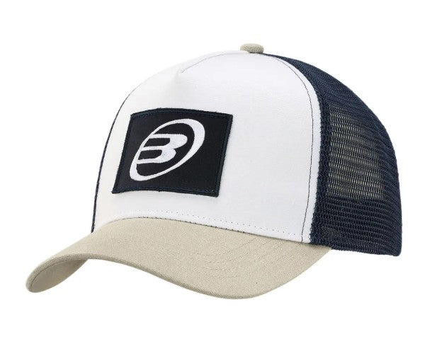 Gorra Bullpadel color Blanca/Arena/Negro