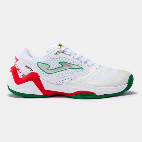 Tenis JOMA SET 23 Clay Blanco / Verde / Rojo