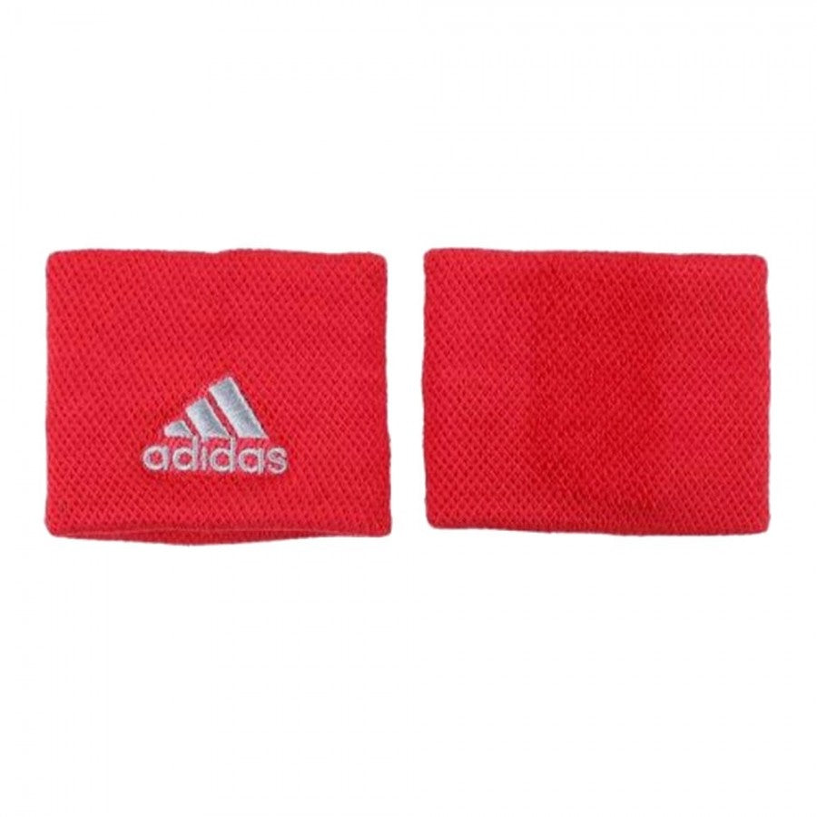 Muñequera Adidas Rojo con Gris Chicas - 2Pk