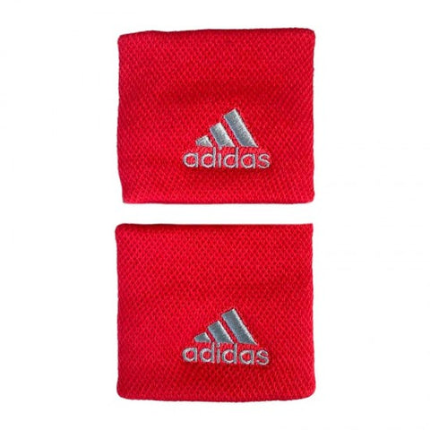 Muñequera Adidas Rojo con Gris Chicas - 2Pk