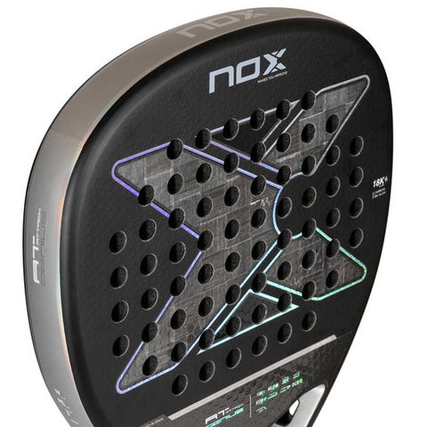 Pala de Padel NOX AT10 Genius Attack 18k Alum 2024 by Agustín Tapia