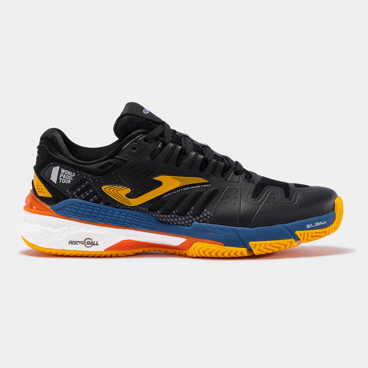 Tenis JOMA Slam 23 Clay Negro/Azul/Naranja